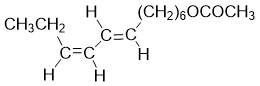 (E,Z)-7,9-dodecadien-1-yl acetate structure